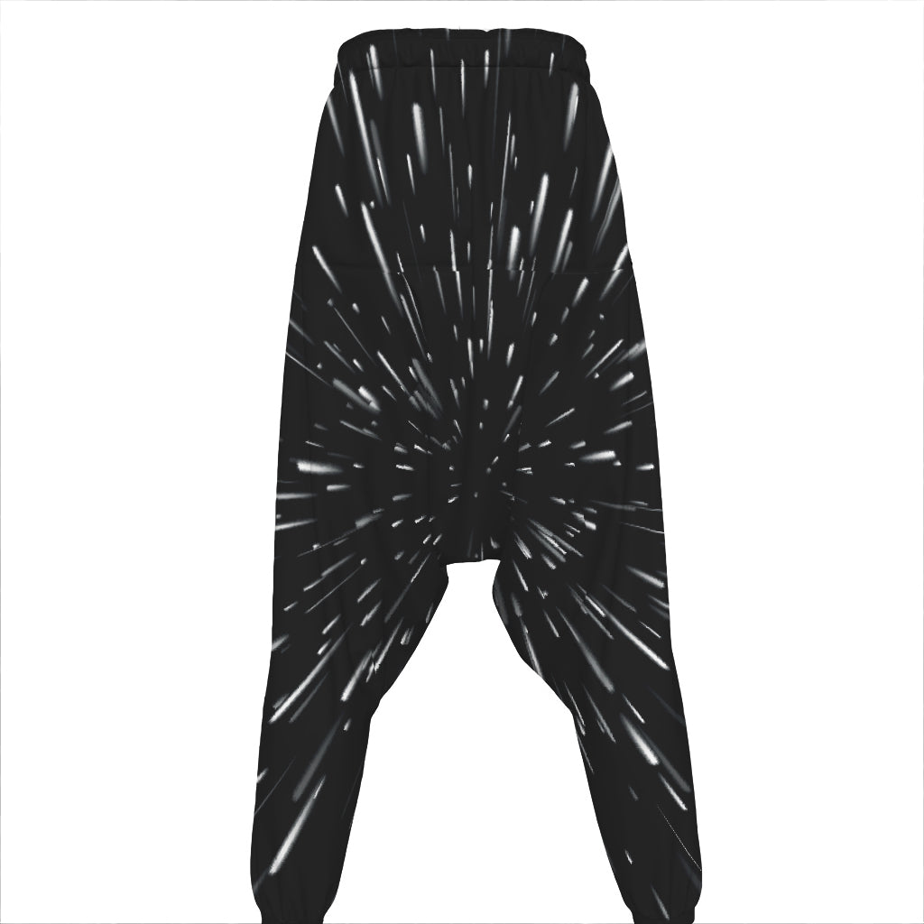 Galaxy Hyperspace Print Hammer Pants
