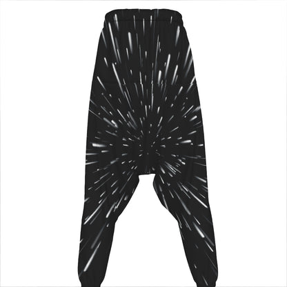 Galaxy Hyperspace Print Hammer Pants