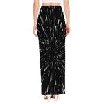 Galaxy Hyperspace Print High Slit Maxi Skirt