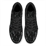 Galaxy Hyperspace Print High Top Leather Sneakers