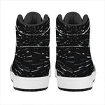 Galaxy Hyperspace Print High Top Leather Sneakers