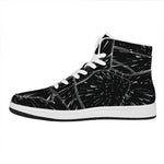 Galaxy Hyperspace Print High Top Leather Sneakers