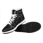 Galaxy Hyperspace Print High Top Leather Sneakers