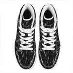 Galaxy Hyperspace Print High Top Leather Sneakers
