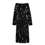 Galaxy Hyperspace Print Hooded Bathrobe
