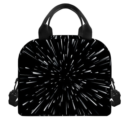 Galaxy Hyperspace Print Insulated Lunch Bag