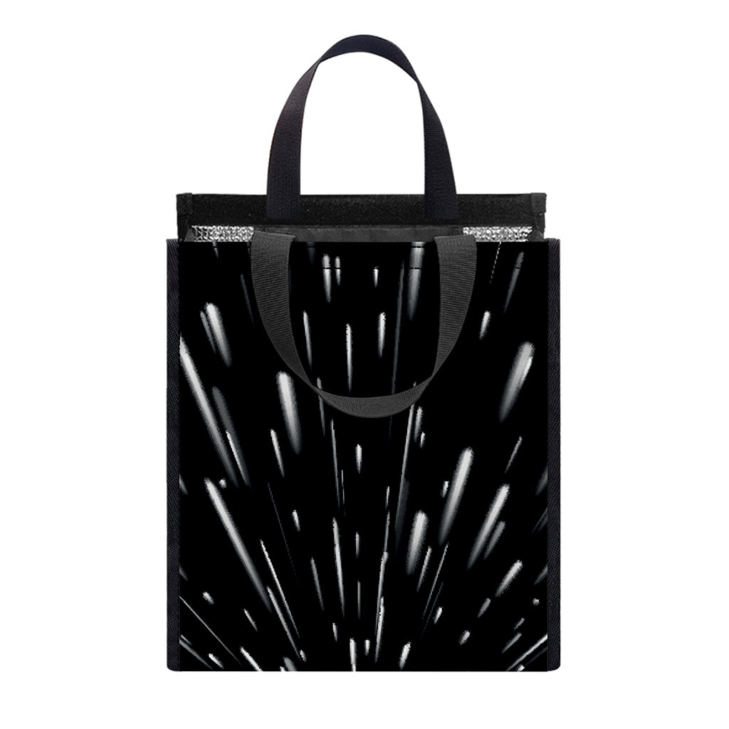 Galaxy Hyperspace Print Insulated Lunch Tote