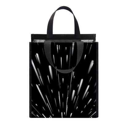Galaxy Hyperspace Print Insulated Lunch Tote
