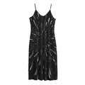 Galaxy Hyperspace Print Jersey Midi Cami Dress