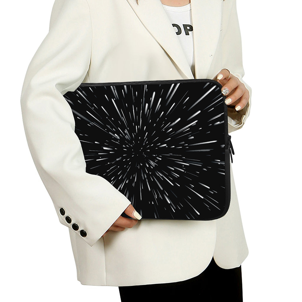 Galaxy Hyperspace Print Laptop Sleeve