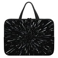 Galaxy Hyperspace Print Laptop Sleeve With Handle