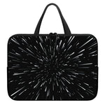 Galaxy Hyperspace Print Laptop Sleeve With Handle