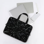 Galaxy Hyperspace Print Laptop Sleeve With Handle