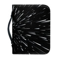 Galaxy Hyperspace Print Leather Bible Cover