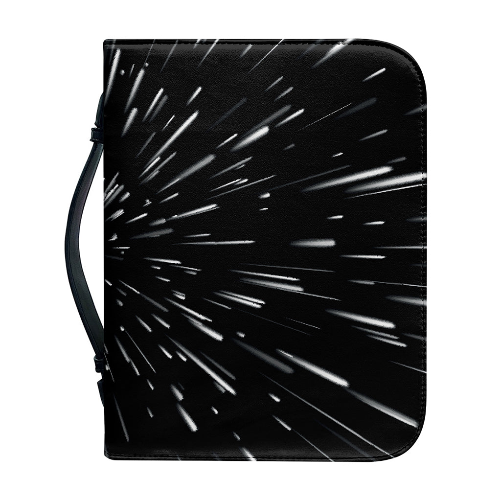 Galaxy Hyperspace Print Leather Bible Cover
