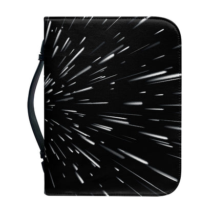 Galaxy Hyperspace Print Leather Bible Cover