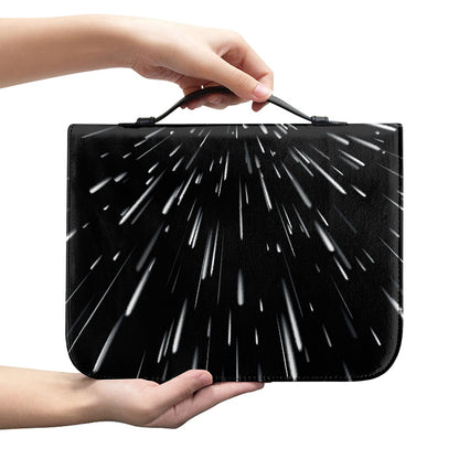 Galaxy Hyperspace Print Leather Bible Cover