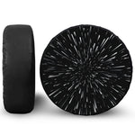 Galaxy Hyperspace Print Leather Spare Tire Cover