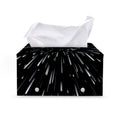 Galaxy Hyperspace Print Leather Tissue Box Cover