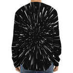 Galaxy Hyperspace Print Long Sleeve Baseball Jersey