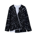 Galaxy Hyperspace Print Long Sleeve Short Coat