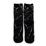 Galaxy Hyperspace Print Long Socks