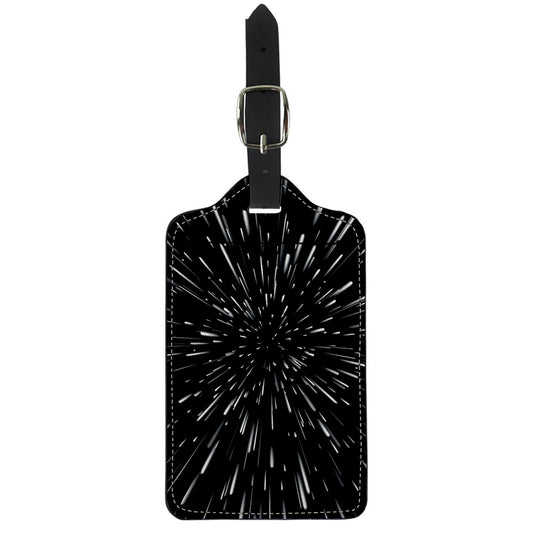 Galaxy Hyperspace Print Luggage Tag