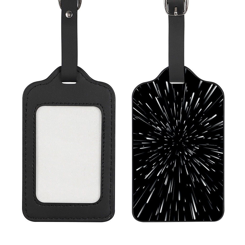Galaxy Hyperspace Print Luggage Tag