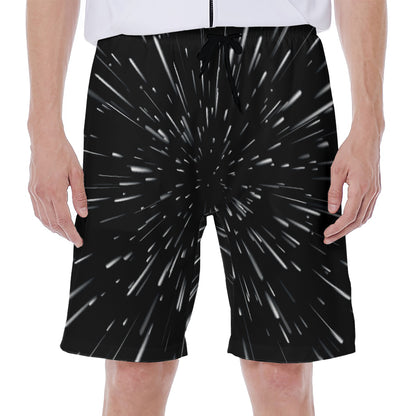 Galaxy Hyperspace Print Men's Beach Shorts