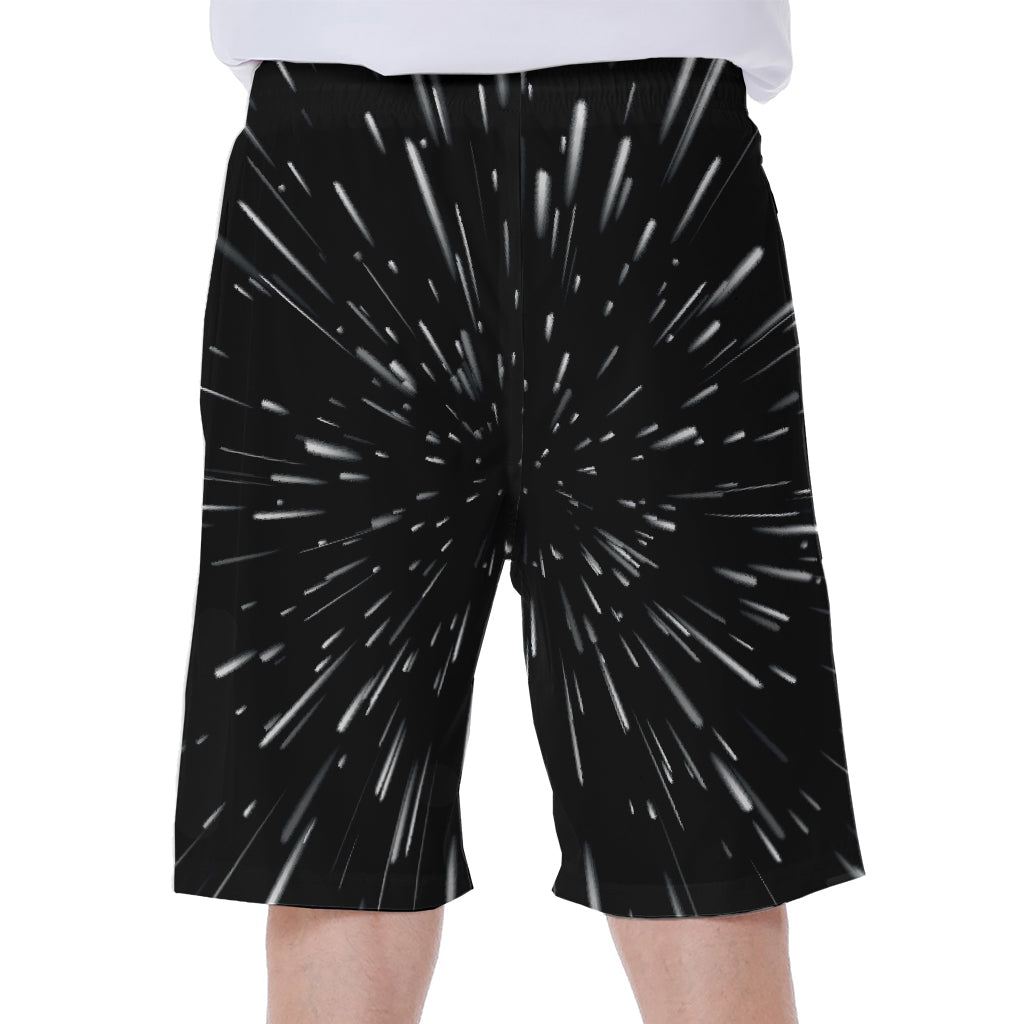 Galaxy Hyperspace Print Men's Beach Shorts