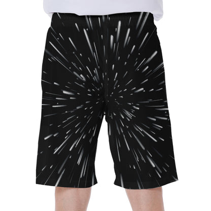 Galaxy Hyperspace Print Men's Beach Shorts