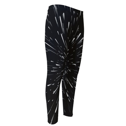 Galaxy Hyperspace Print Men's Compression Pants