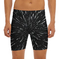 Galaxy Hyperspace Print Men's Long Boxer Briefs