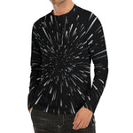 Galaxy Hyperspace Print Men's Long Sleeve Rash Guard