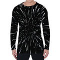 Galaxy Hyperspace Print Men's Long Sleeve T-Shirt