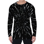 Galaxy Hyperspace Print Men's Long Sleeve T-Shirt