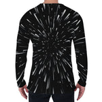 Galaxy Hyperspace Print Men's Long Sleeve T-Shirt