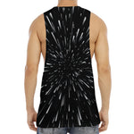 Galaxy Hyperspace Print Men's Muscle Tank Top