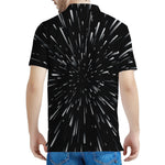 Galaxy Hyperspace Print Men's Polo Shirt