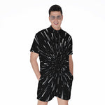 Galaxy Hyperspace Print Men's Rompers
