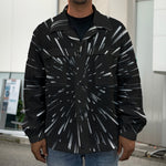 Galaxy Hyperspace Print Men's Shirt Jacket