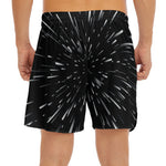 Galaxy Hyperspace Print Men's Split Running Shorts