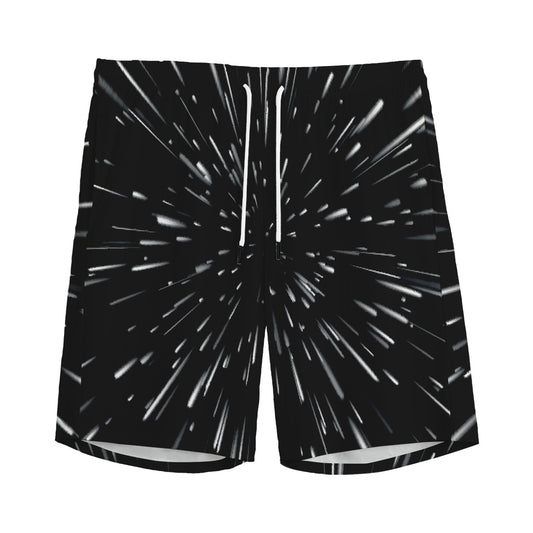 Galaxy Hyperspace Print Men's Sports Shorts