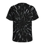 Galaxy Hyperspace Print Men's Sports T-Shirt