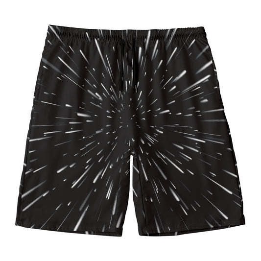 Galaxy Hyperspace Print Men's Swim Trunks