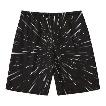 Galaxy Hyperspace Print Men's Swim Trunks