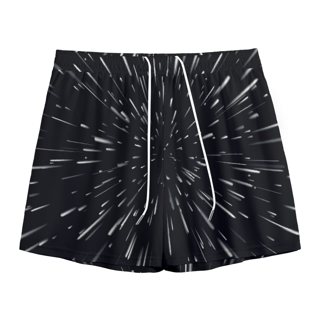 Galaxy Hyperspace Print Mesh Shorts