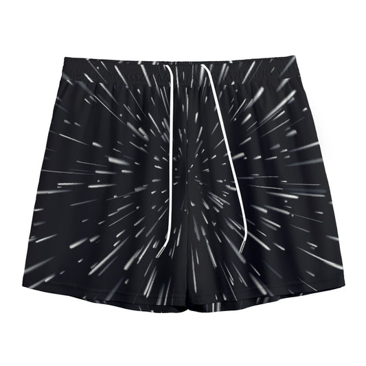 Galaxy Hyperspace Print Mesh Shorts