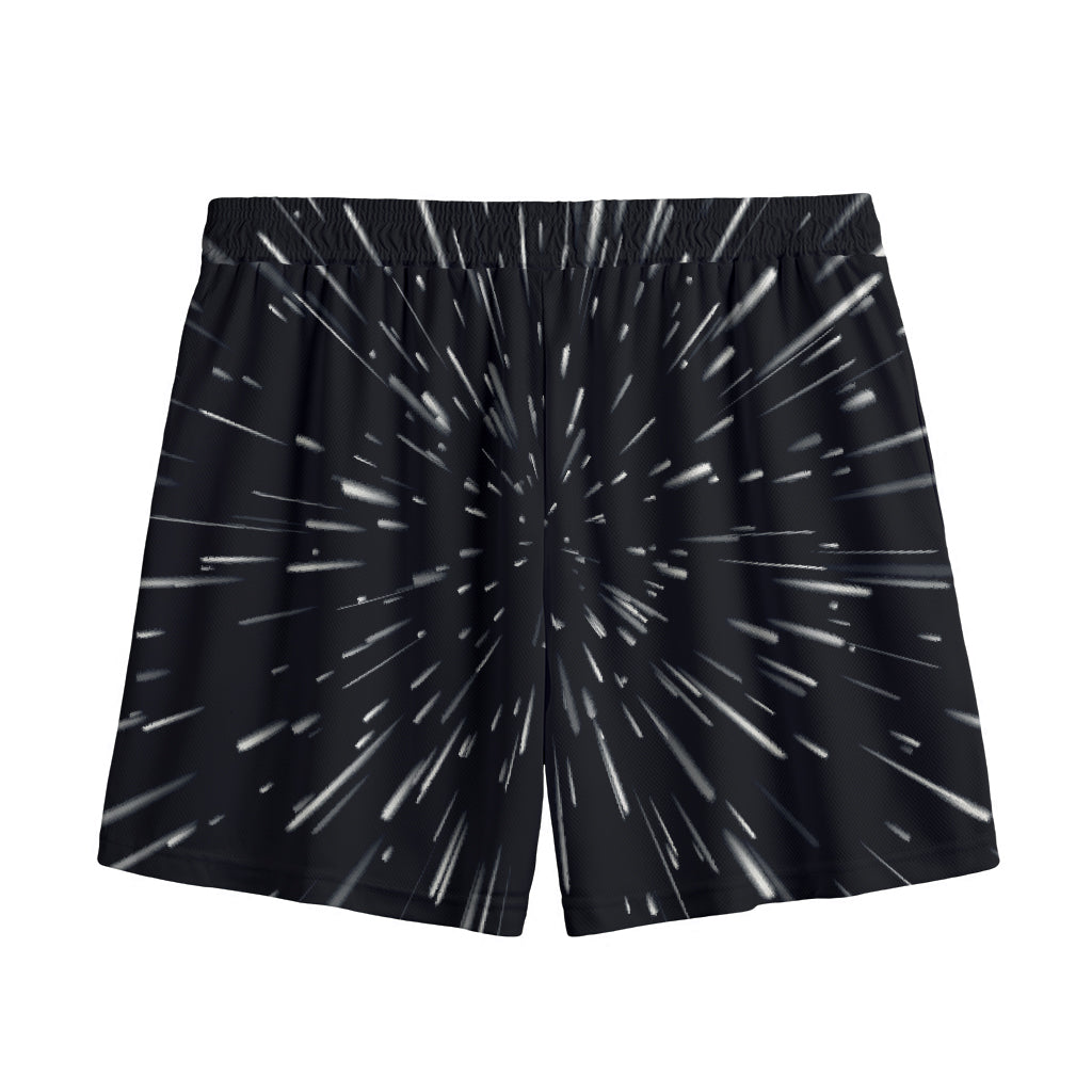 Galaxy Hyperspace Print Mesh Shorts