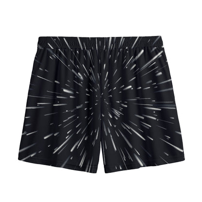 Galaxy Hyperspace Print Mesh Shorts